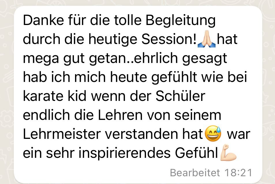 Abnehmcoach tolles Feedback